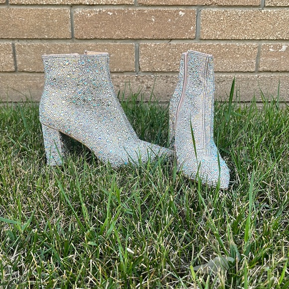 Betsey Johnson Shoes - Betsey Johnson Rhinestone Booties